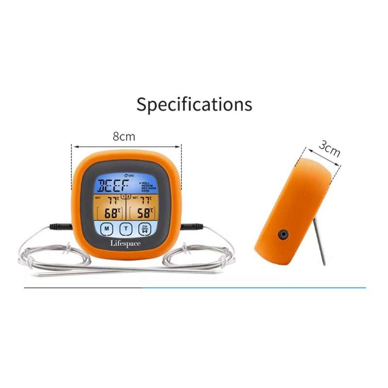 Lifespace Dual Probe Touch Screen Thermometer