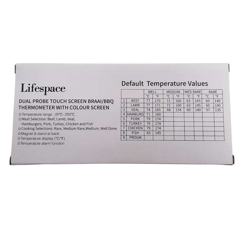 Lifespace Dual Probe Touch Screen Thermometer