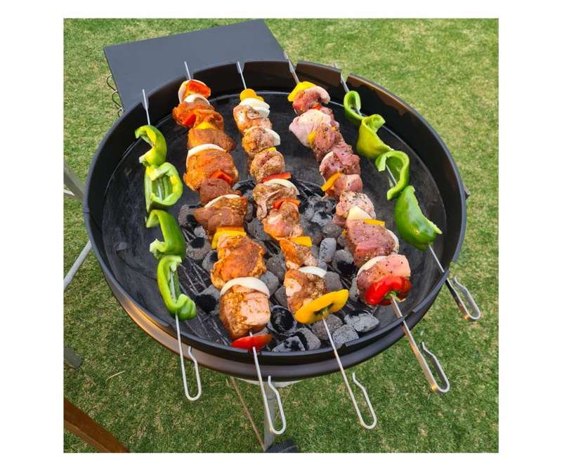 Lifespace Espetada Skewer Set for 57cm Kettle Braai