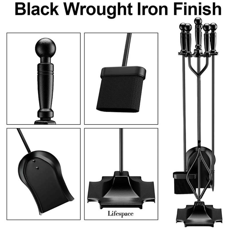 Lifespace Fireplace Protection Combo: Screen & Tool Set Bundle