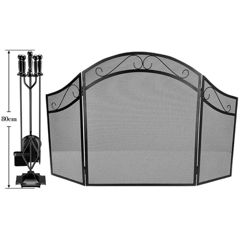 Lifespace Fireplace Protection Combo: Screen & Tool Set Bundle