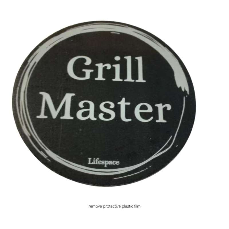 Lifespace "Grill Master" Drinks Coasters - Set of 6