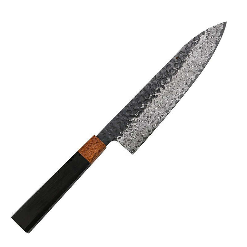 Lifespace Hand Forged Japanese vg10 Damascus Bunka Chef Knife in Gift Box