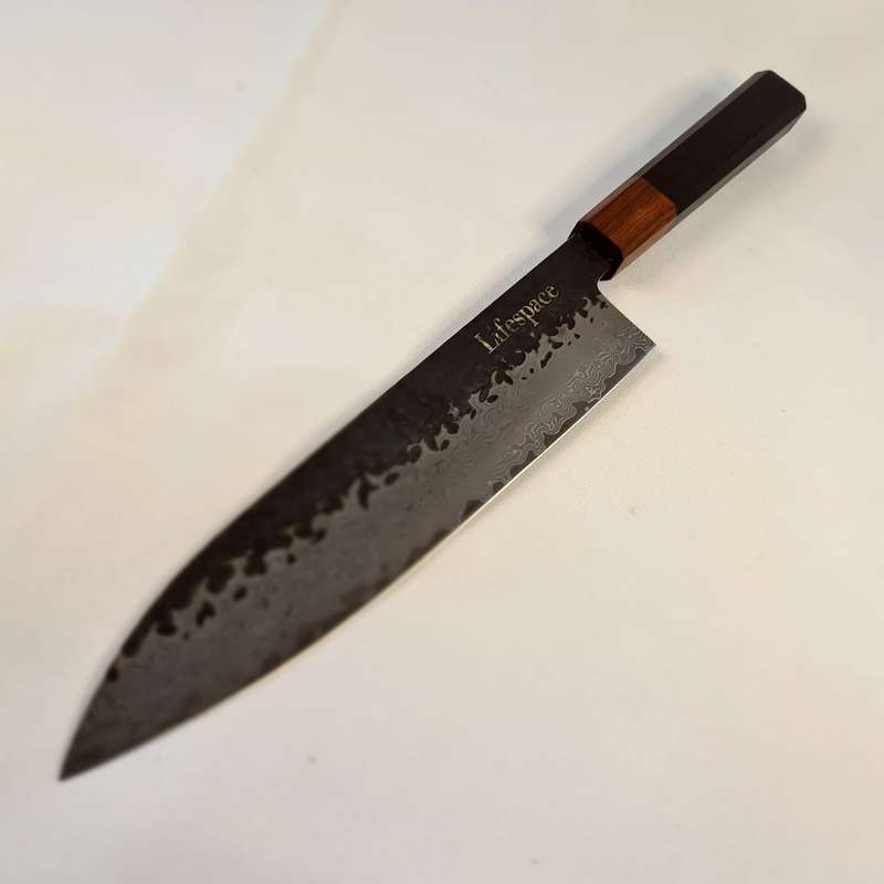 Lifespace Hand Forged Japanese vg10 Damascus Bunka Chef Knife in Gift Box