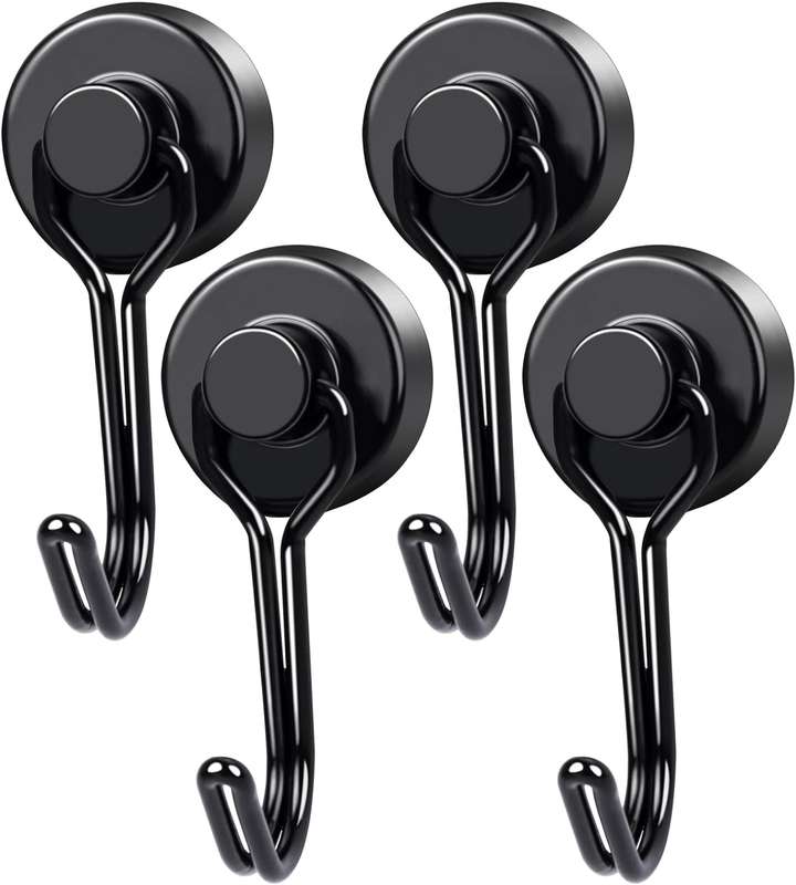 Lifespace Heavy Duty Magnetic Utility Hooks - 4 pack