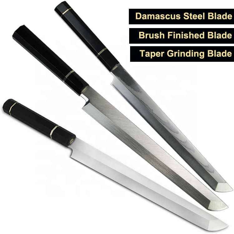 Lifespace Japanese Yanagiba Traditional Damascus Sashimi or Filleting Knife - 270mm Blade