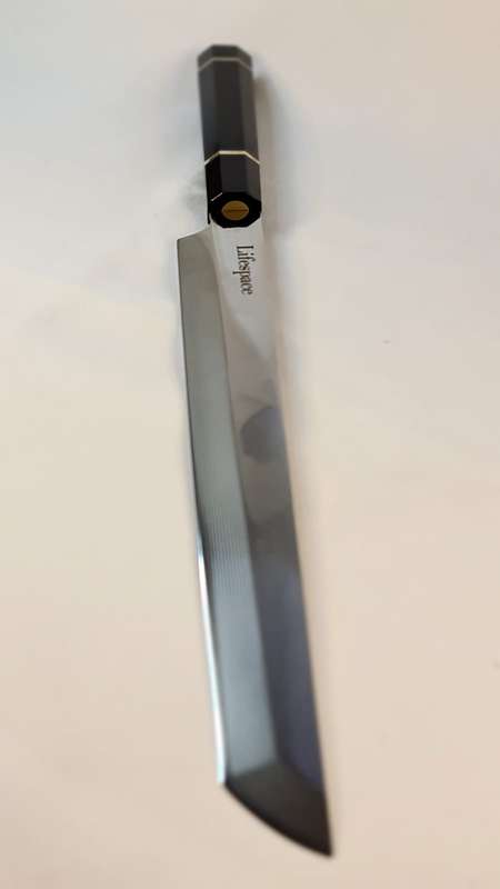 Lifespace Japanese Yanagiba Traditional Damascus Sashimi or Filleting Knife - 270mm Blade