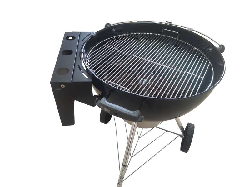 Lifespace Kettle Grill Folding Extension Table with Six Utility Hooks