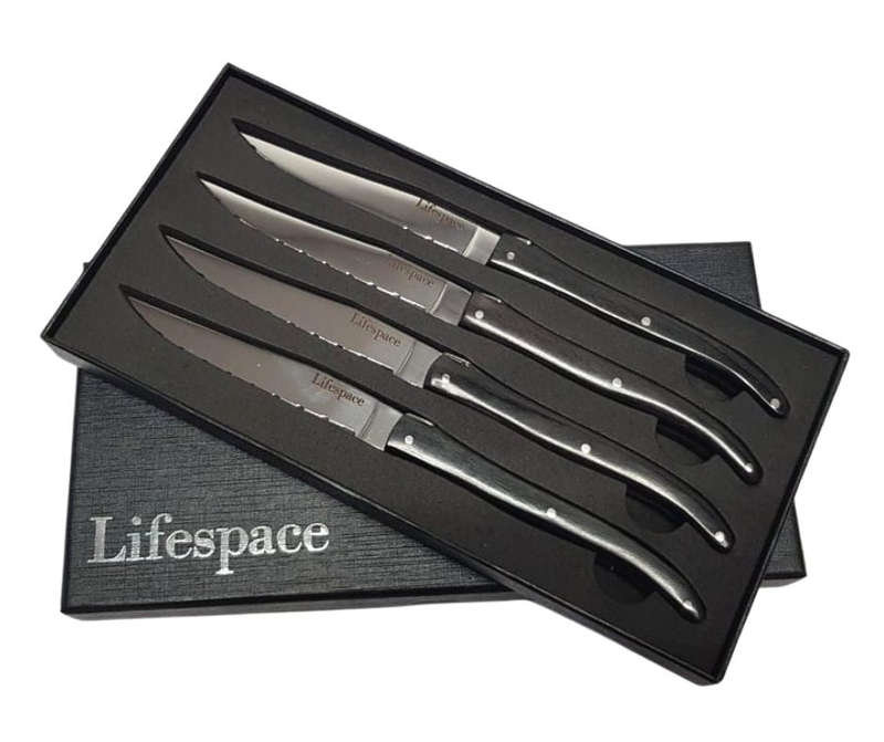 Lifespace 'Laguiole' 4-Piece Steak Knives in a Gift Box