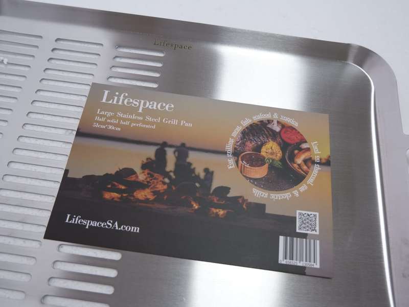 Lifespace Large Braai Breakfast Pan - Half Perforated Base