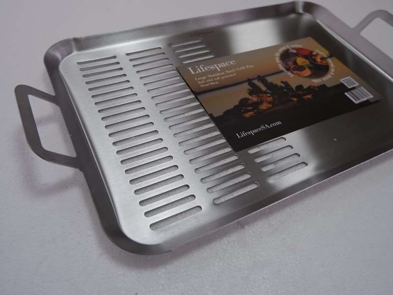 Lifespace Large Braai Breakfast Pan - Half Perforated Base