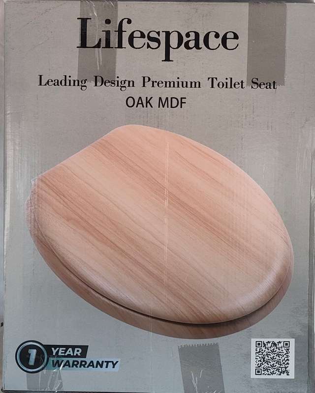 Lifespace Leading Design Premium Wood Toilet Seat - Oak
