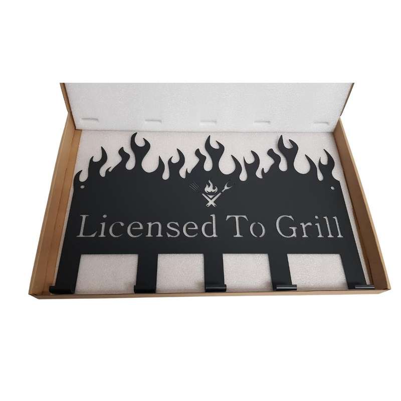 Lifespace "Licensed to Grill" Braai 5 Hook Utility Rack