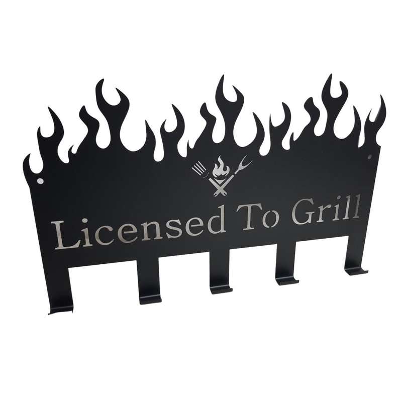 Lifespace "Licensed to Grill" Braai 5 Hook Utility Rack