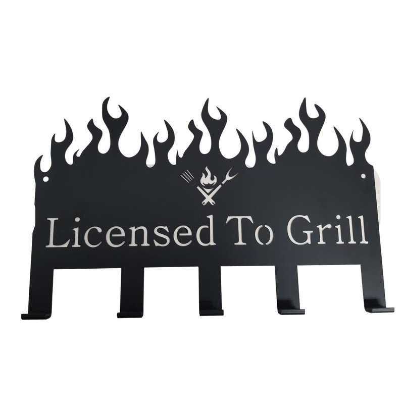 Lifespace "Licensed to Grill" Braai 5 Hook Utility Rack