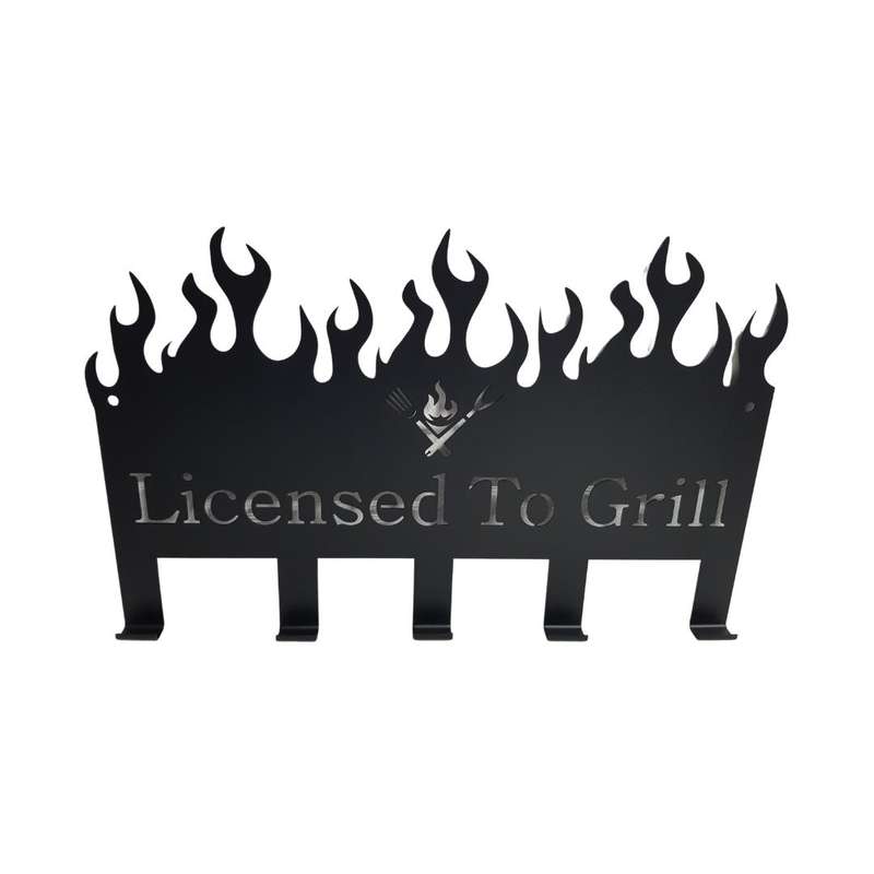 Lifespace "Licensed to Grill" Braai 5 Hook Utility Rack