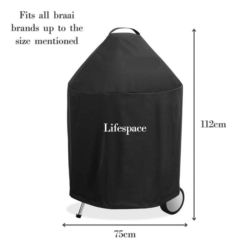 Lifespace Lightweight 57cm Kettle Grill Braai Cover