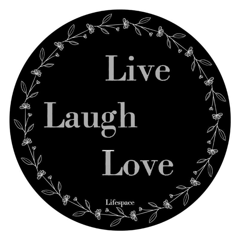 Lifespace "Live Laugh Love" Drinks Coasters - Set of 6