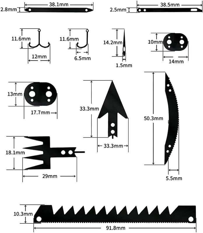 Lifespace Metal Survival Camping Fishing Tool Card Set x4