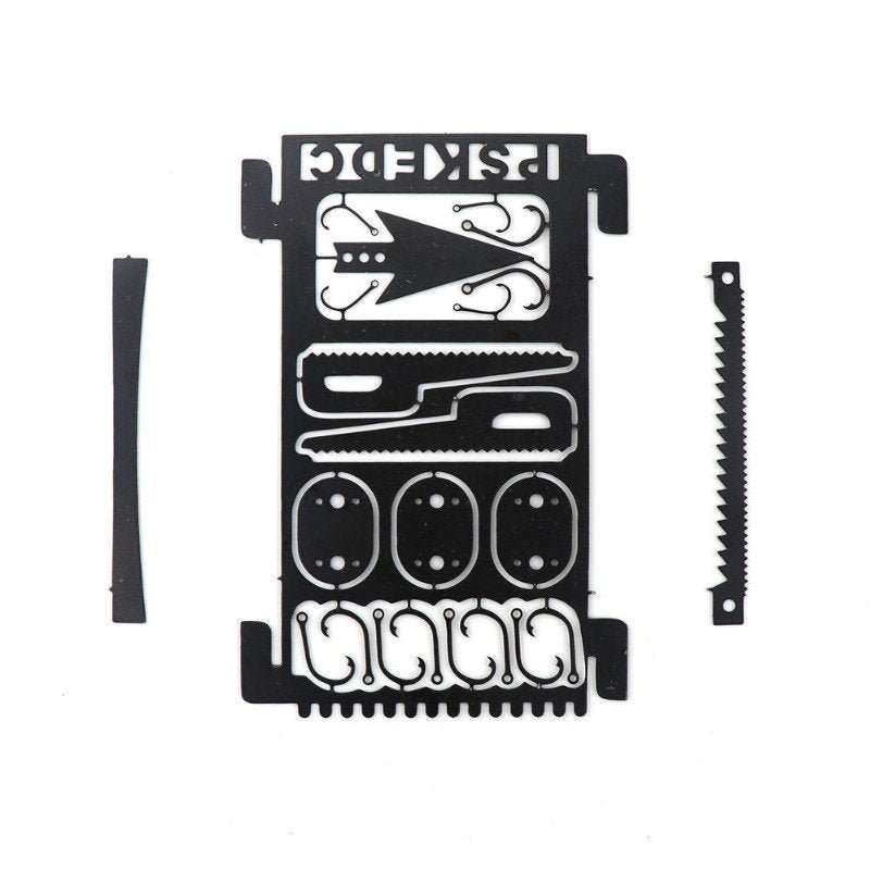 Lifespace Metal Survival Camping Fishing Tool Card Set x4