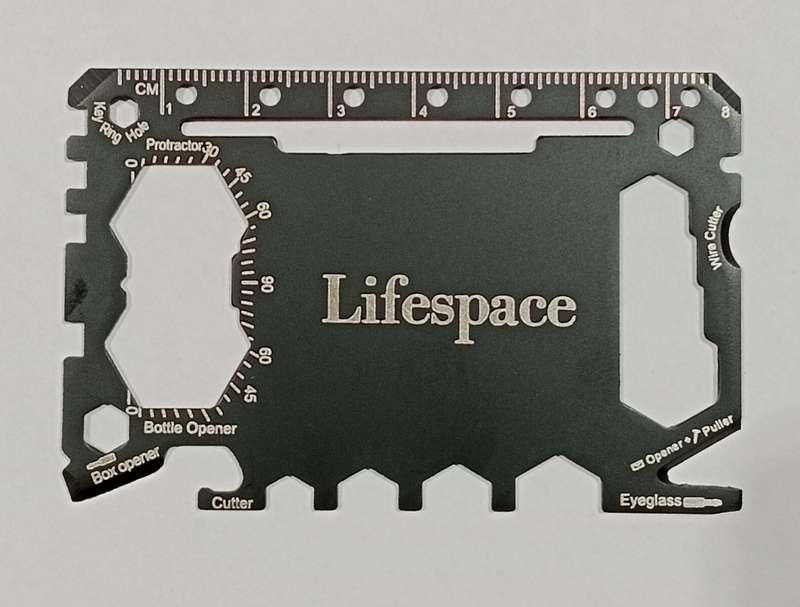 Lifespace Ninja Super Survival Stainless Steel Multi Tool Wallet Card