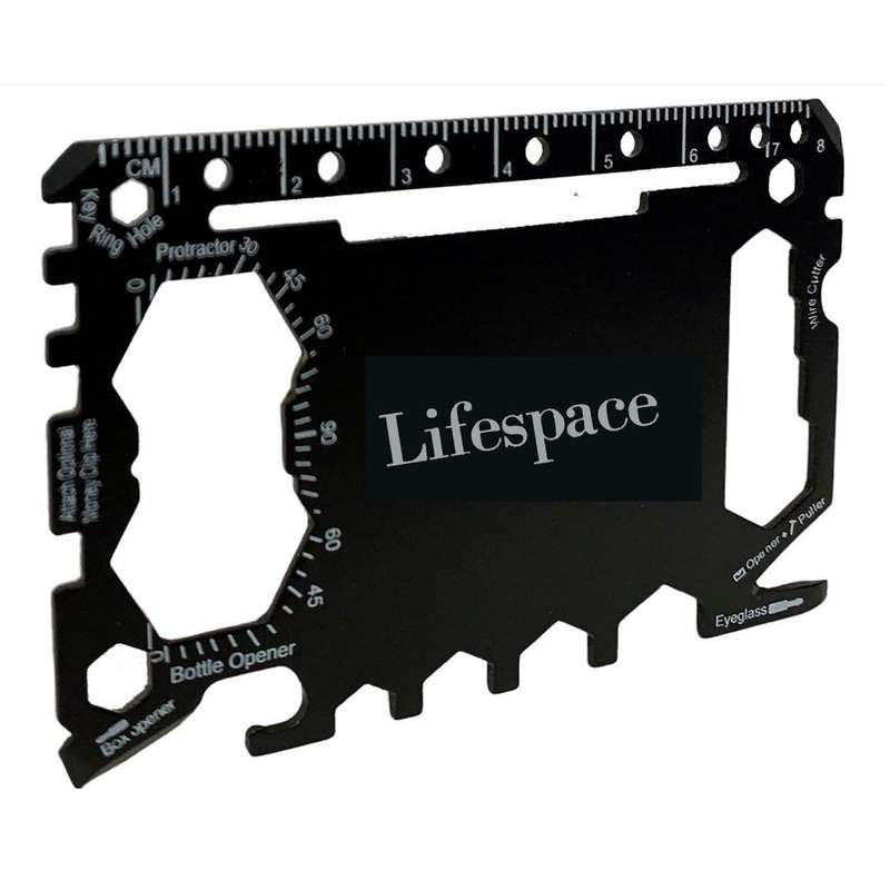 Lifespace Ninja Super Survival Stainless Steel Multi Tool Wallet Card