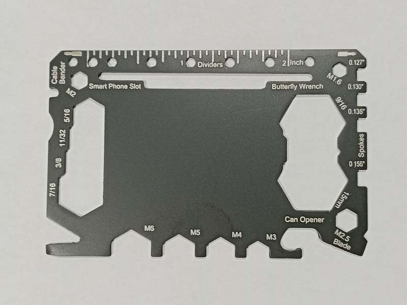 Lifespace Ninja Super Survival Stainless Steel Multi Tool Wallet Card