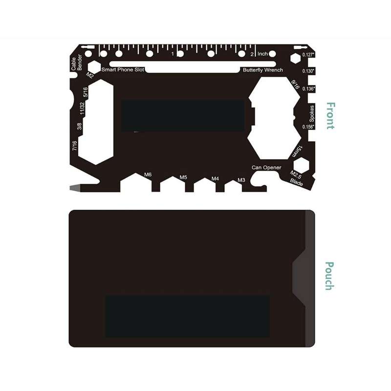 Lifespace Ninja Super Survival Stainless Steel Multi Tool Wallet Card