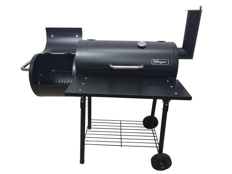 Lifespace Compact Offset Barrel Smoker & Braai