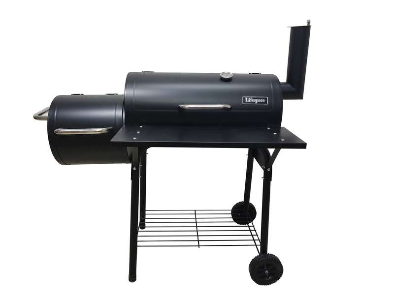 Lifespace Compact Offset Barrel Smoker & Braai