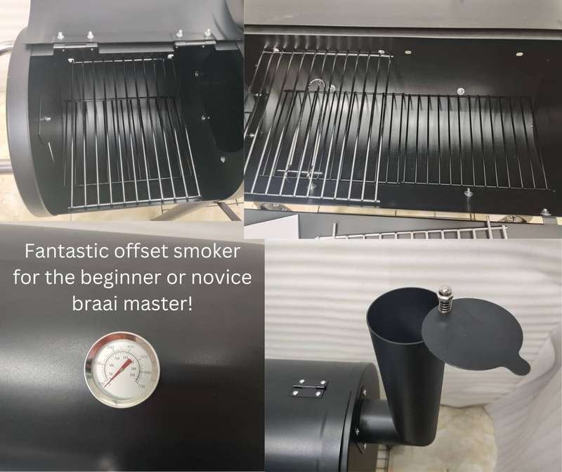 Lifespace Compact Offset Barrel Smoker & Braai