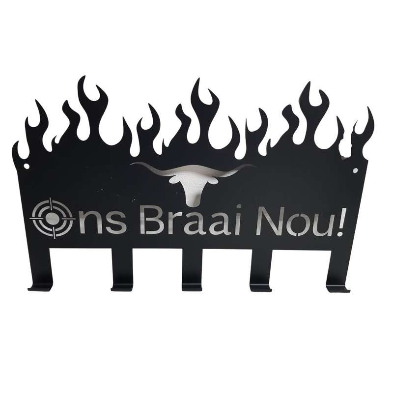 Lifespace "Ons Braai Nou" Braai 5 Hook Utility Rack