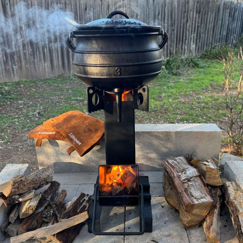 Lifespace Portable Camping Rocket Stove with FREE Storage Bag