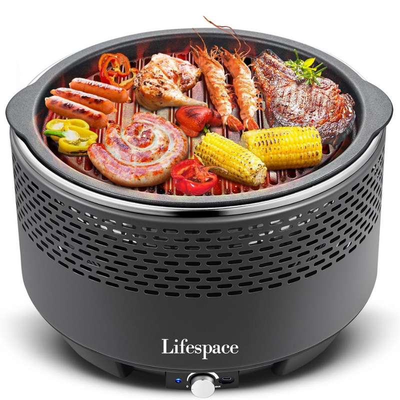 Lifespace Portable Charcoal Braai with FREE Dome Lid & Carry Bag