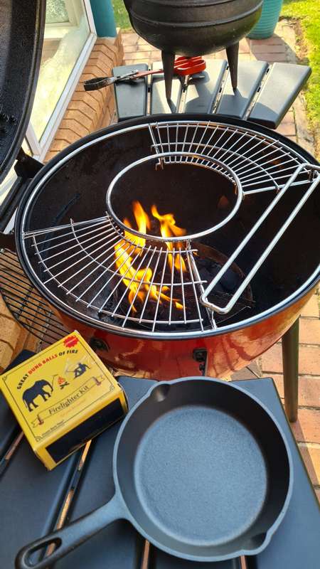 Lifespace Potjie Ring for 57cm Kettle Braai with 2 x Side Grids