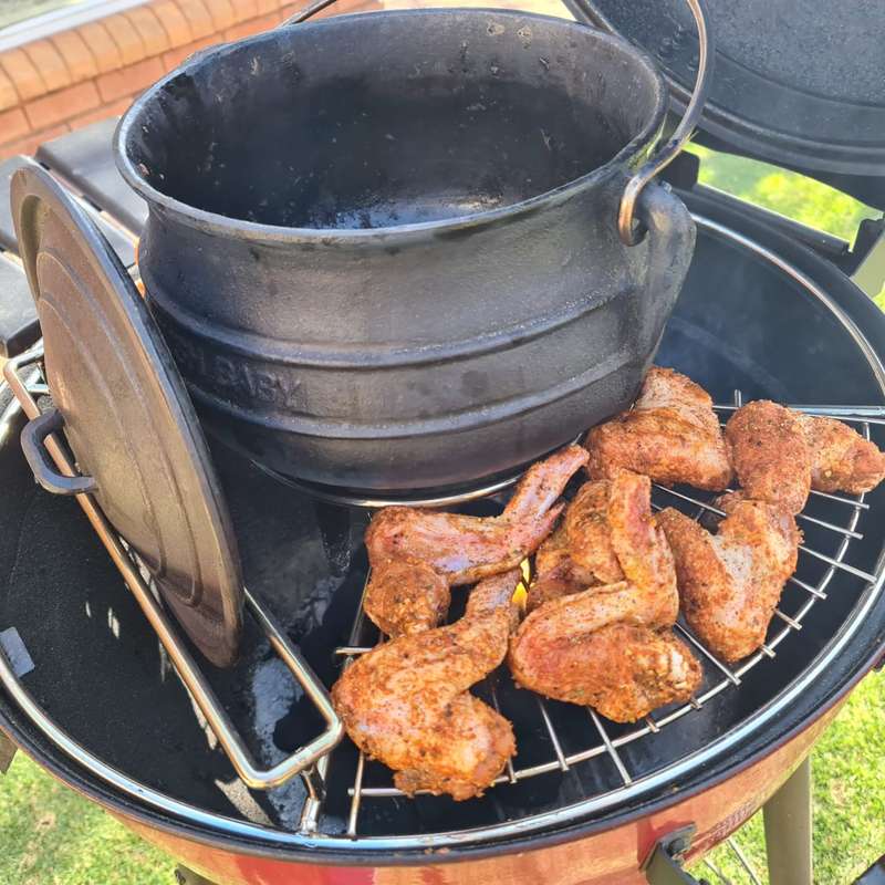 Lifespace Potjie Ring for 57cm Kettle Braai with 2 x Side Grids