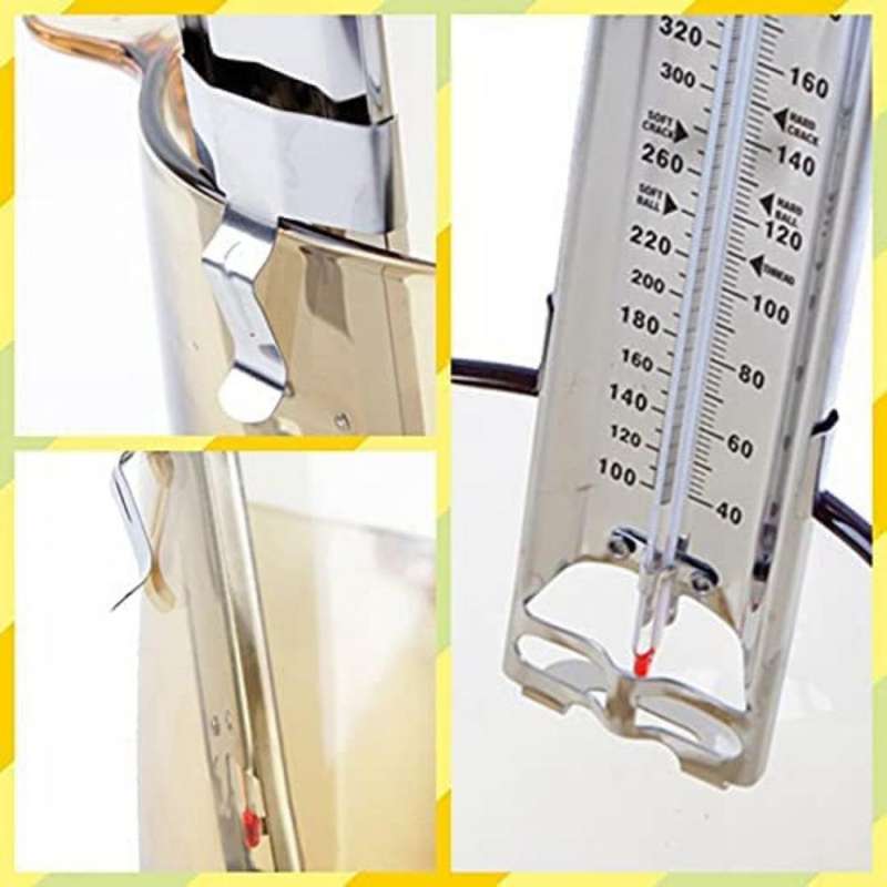 Lifespace Precision Stainless Steel Candy or Jam Thermometer
