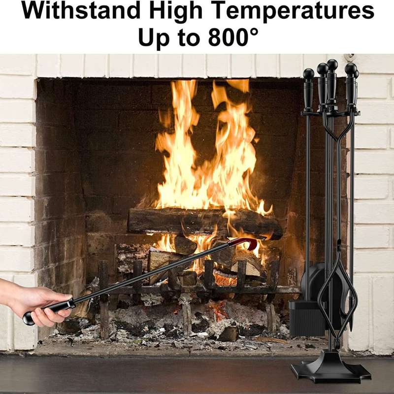 Lifespace Premium 5pce Fireside Fireplace Tool Set