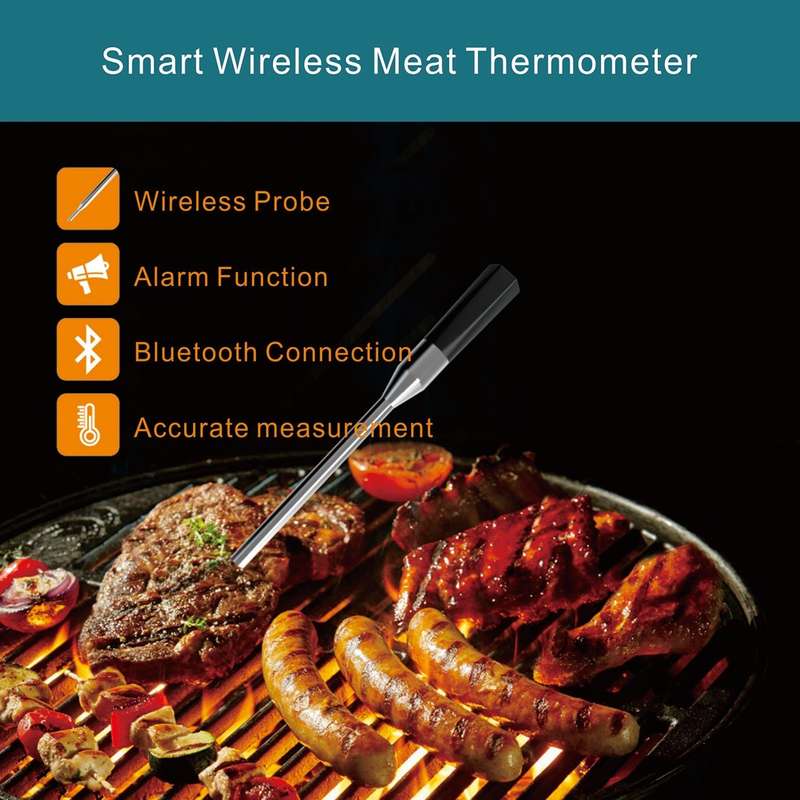 Lifespace Premium Smart Bluetooth Probe Thermometer - 2024 improved model