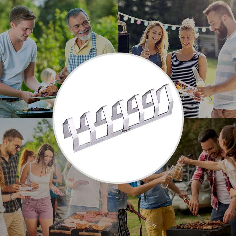 Lifespace Premium Stainless Steel Tjop / Chop Rack - 6 Slot
