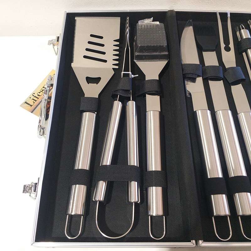 Lifespace Quality 11-Piece Braai & BBQ Tool Set - Great Gift!