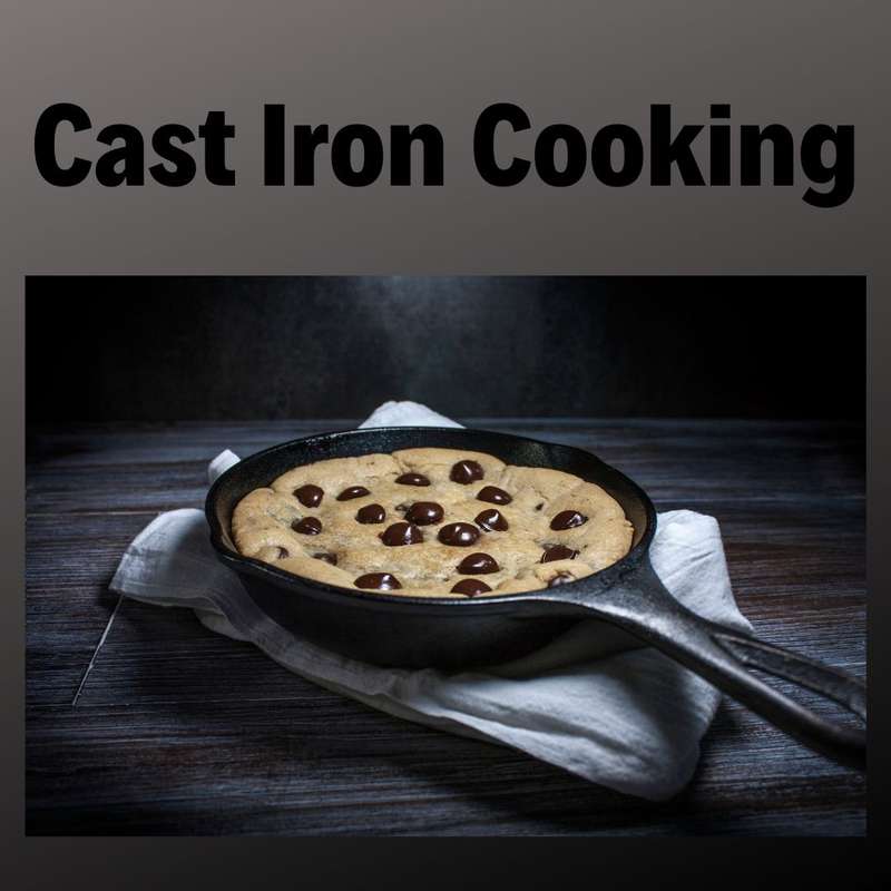 Lifespace Quality 3 Piece Matt Black Cast Iron Skillet Pan Set