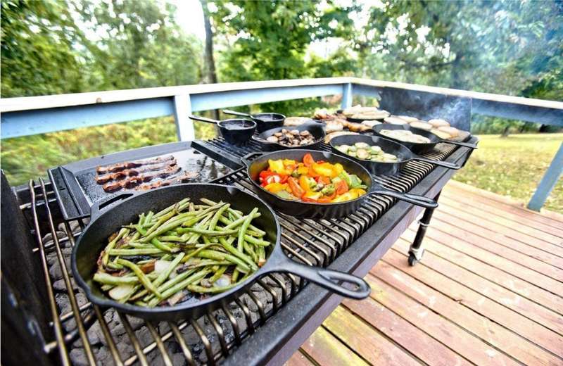 Lifespace Quality 3 Piece Matt Black Cast Iron Skillet Pan Set