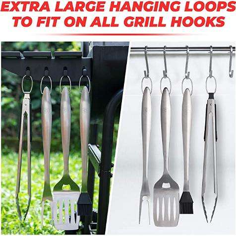 Lifespace Quality Heavy Duty BBQ Braai 4-Piece Tool Set