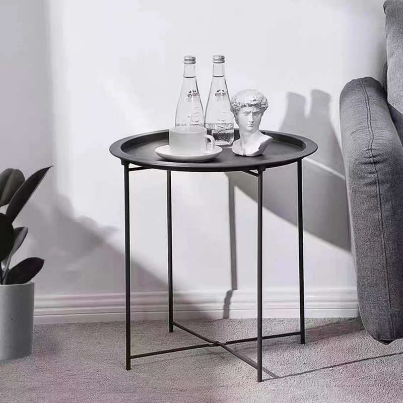 Lifespace Quality Round Patio Side End Table - Black