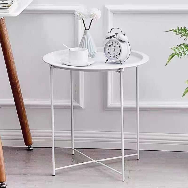 Lifespace Quality Round Patio Side End Table - White