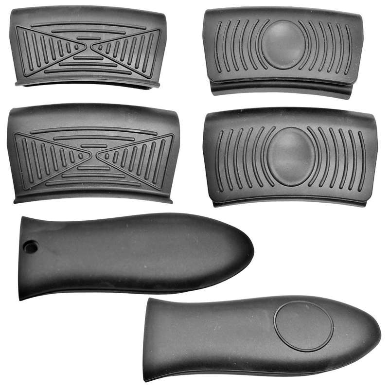 Lifespace Quality Silicone Black Pot Clamp & Sheath Handle Kit - 6pc