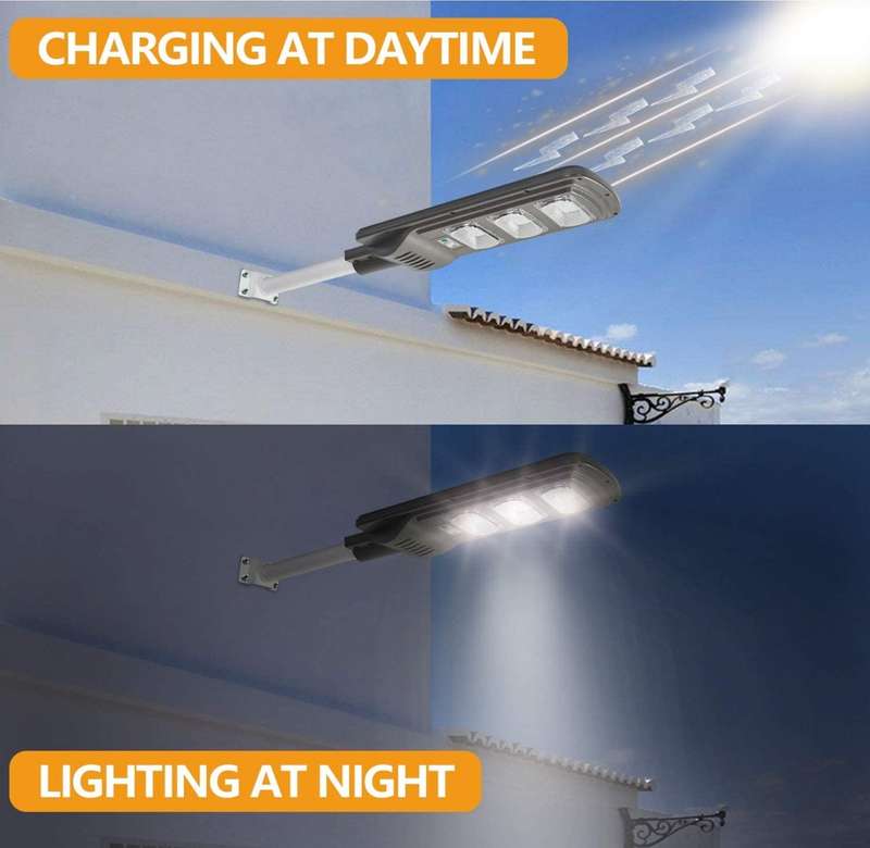 Lifespace Quality Solar Street Light with Mounting Pole - 100 watts