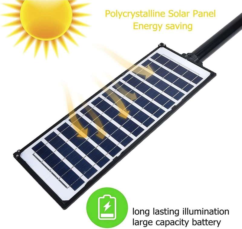 Lifespace Quality Solar Street Light with Mounting Pole - 100 watts