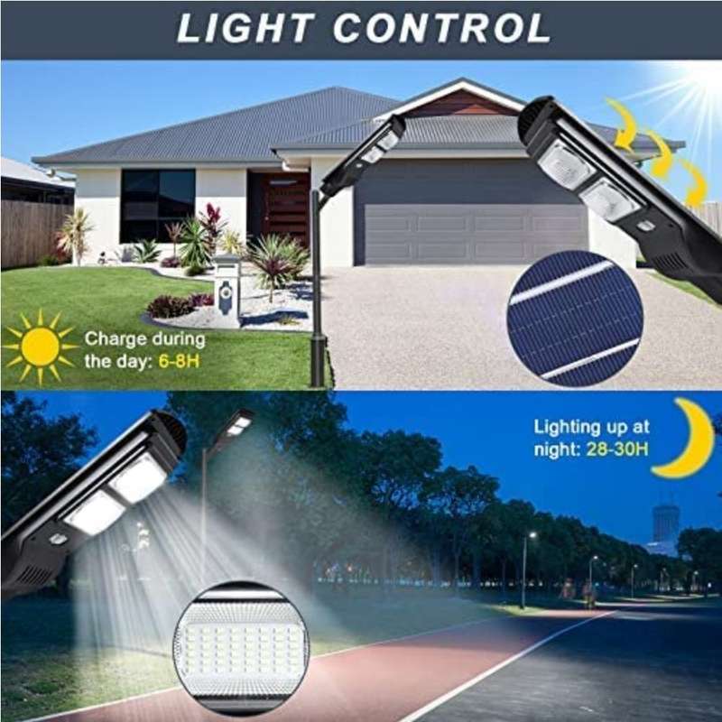 Lifespace Quality Solar Street Light with Mounting Pole - 100 watts